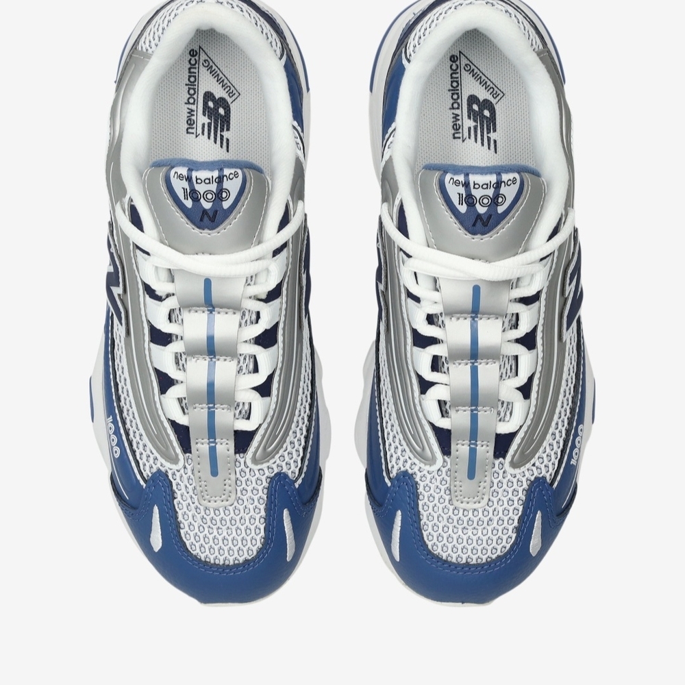 New Balance Kids Sneakers in Blue and White - Picture 2 of 16